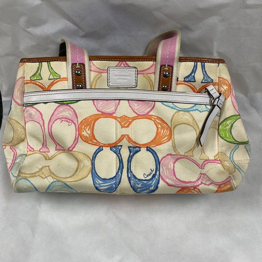COACH Hampton Scribble Tote Bag
